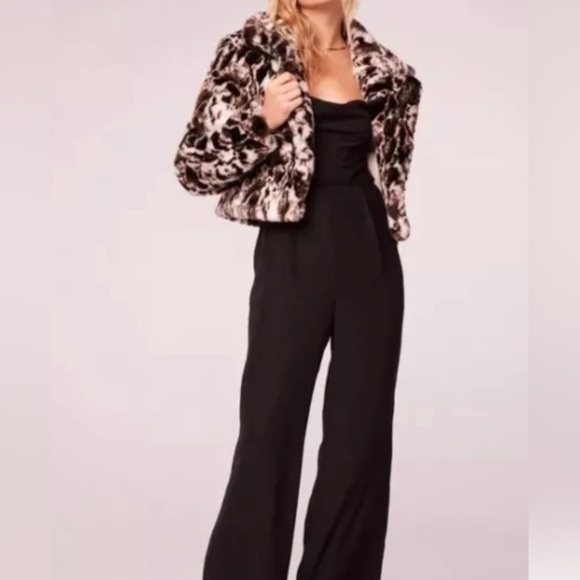 NWT Band of the Free Ivory & Black Faux Fur Jacket Sz Small - Picture 2 of 10